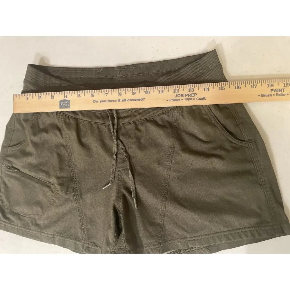 The North Face Shorts Women’s Sz M Green Aphrodite Motion Hiking Jogging Active - Picture 6 of 8